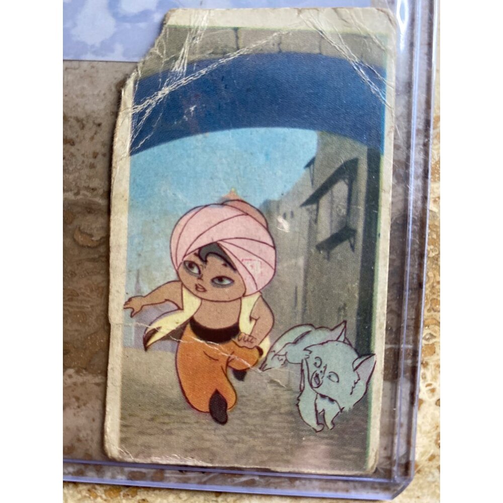 Vintage Japanese Sinbad Card From Toei Animation 1960s